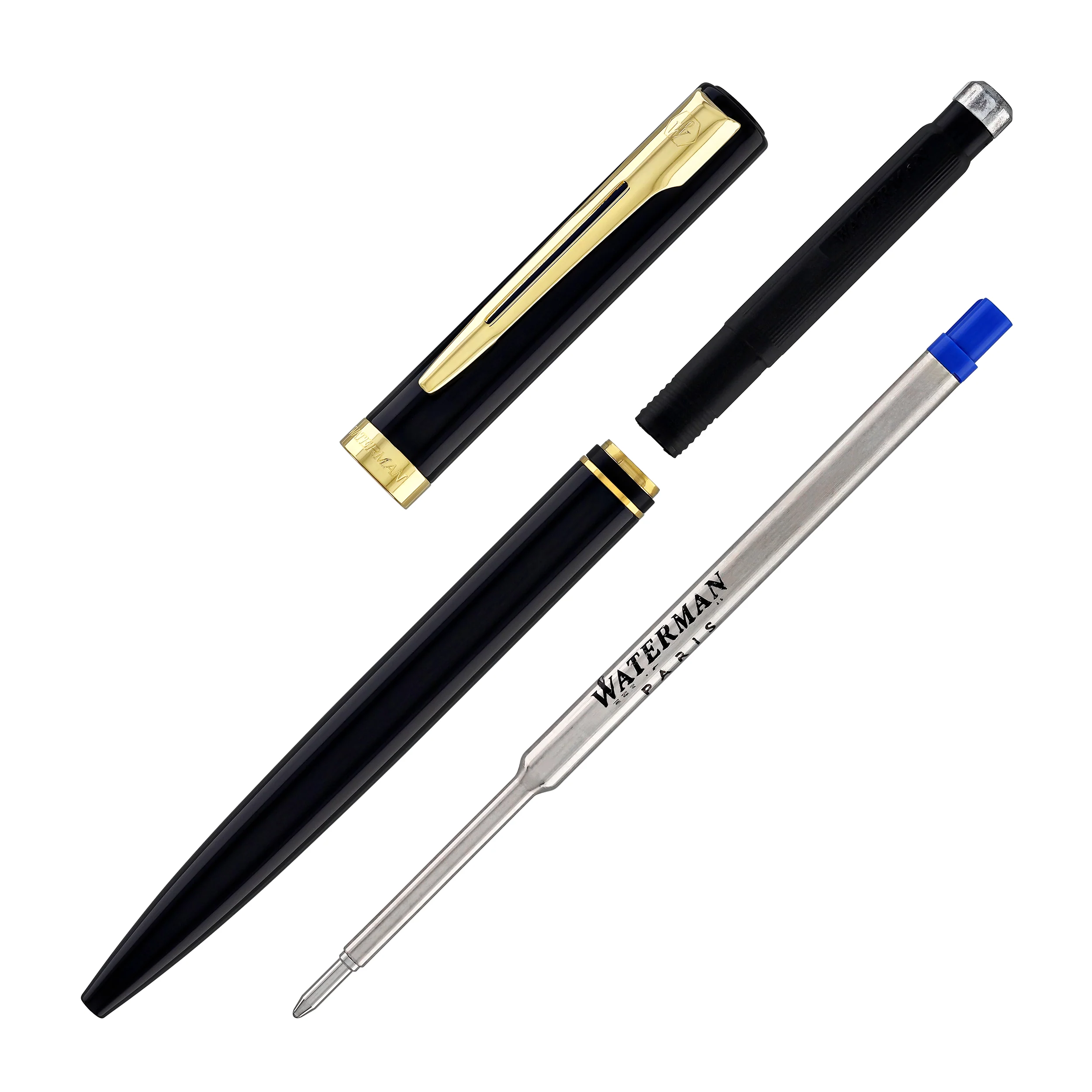 Waterman Impression Ballpoint Pen in Black with Gold Coated - Image 6