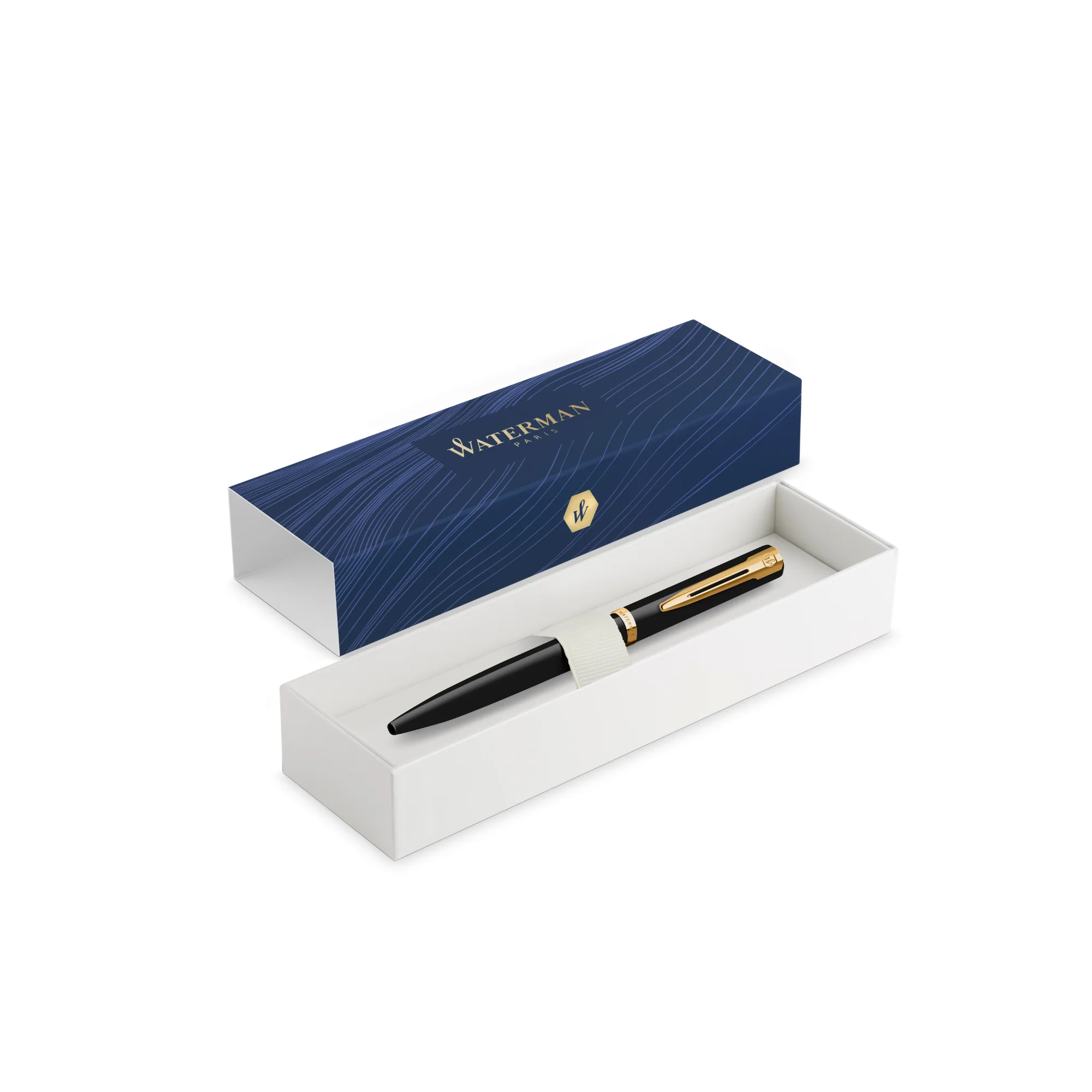 Waterman Impression Ballpoint Pen in Black with Gold Coated - Image 8
