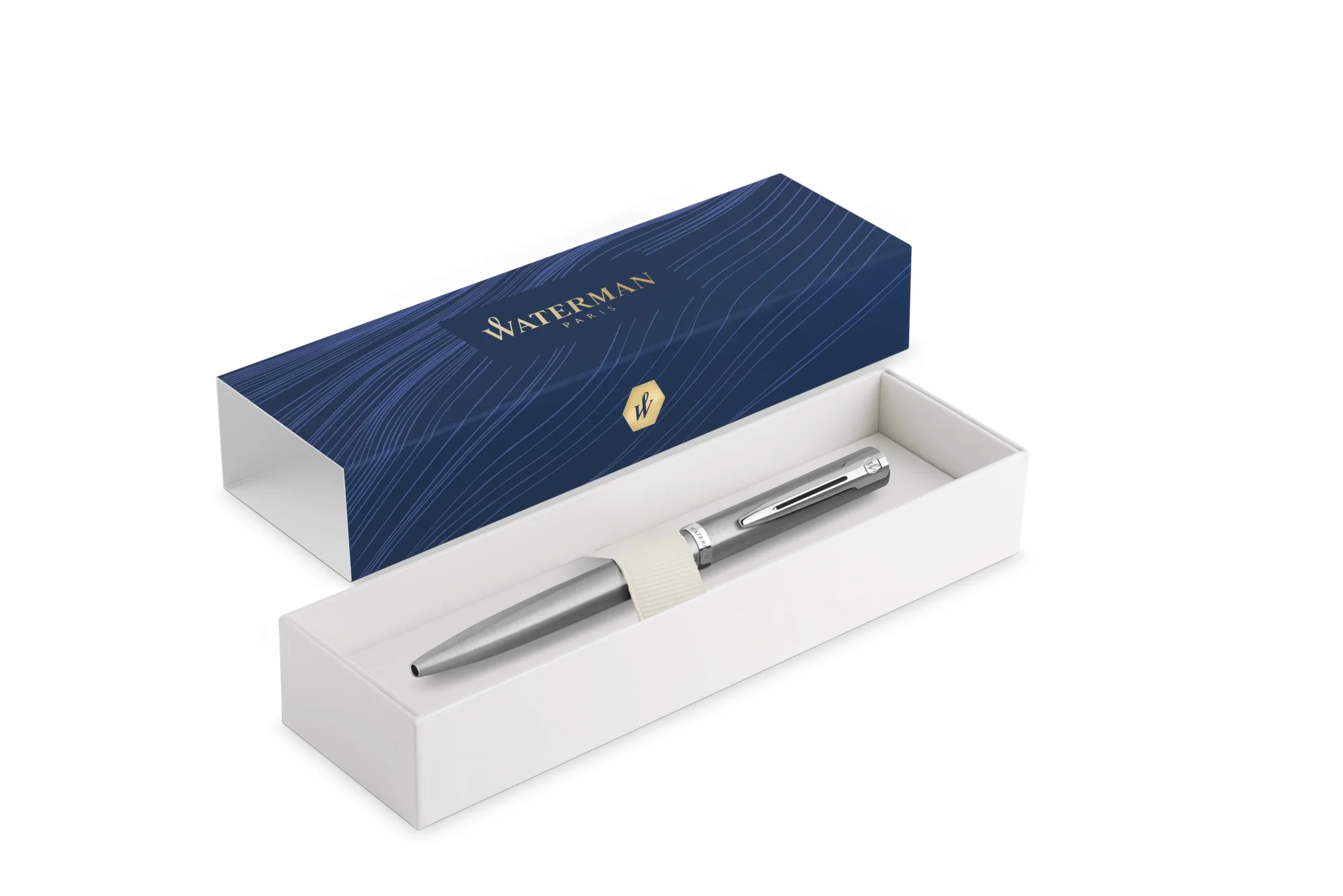 Waterman Impression Ballpoint Pen in Stainless Steel with Palladium Coated - Image 8