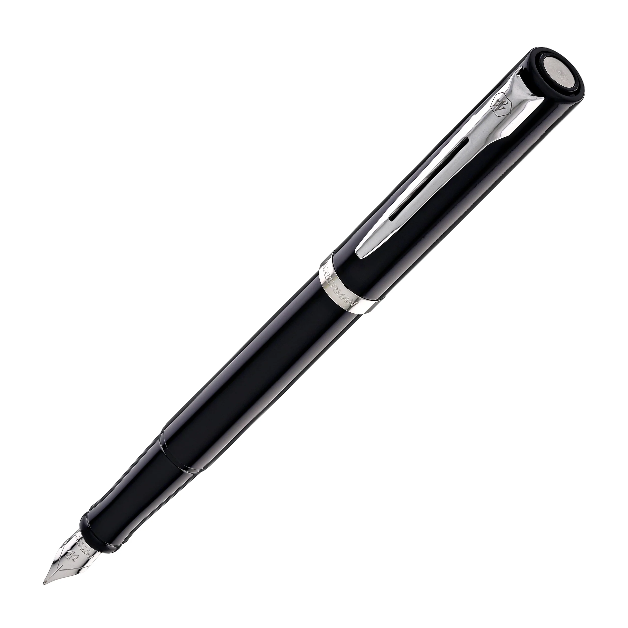 Waterman Impression Fountain Pen in Black with Palladium Coated - Fine Point