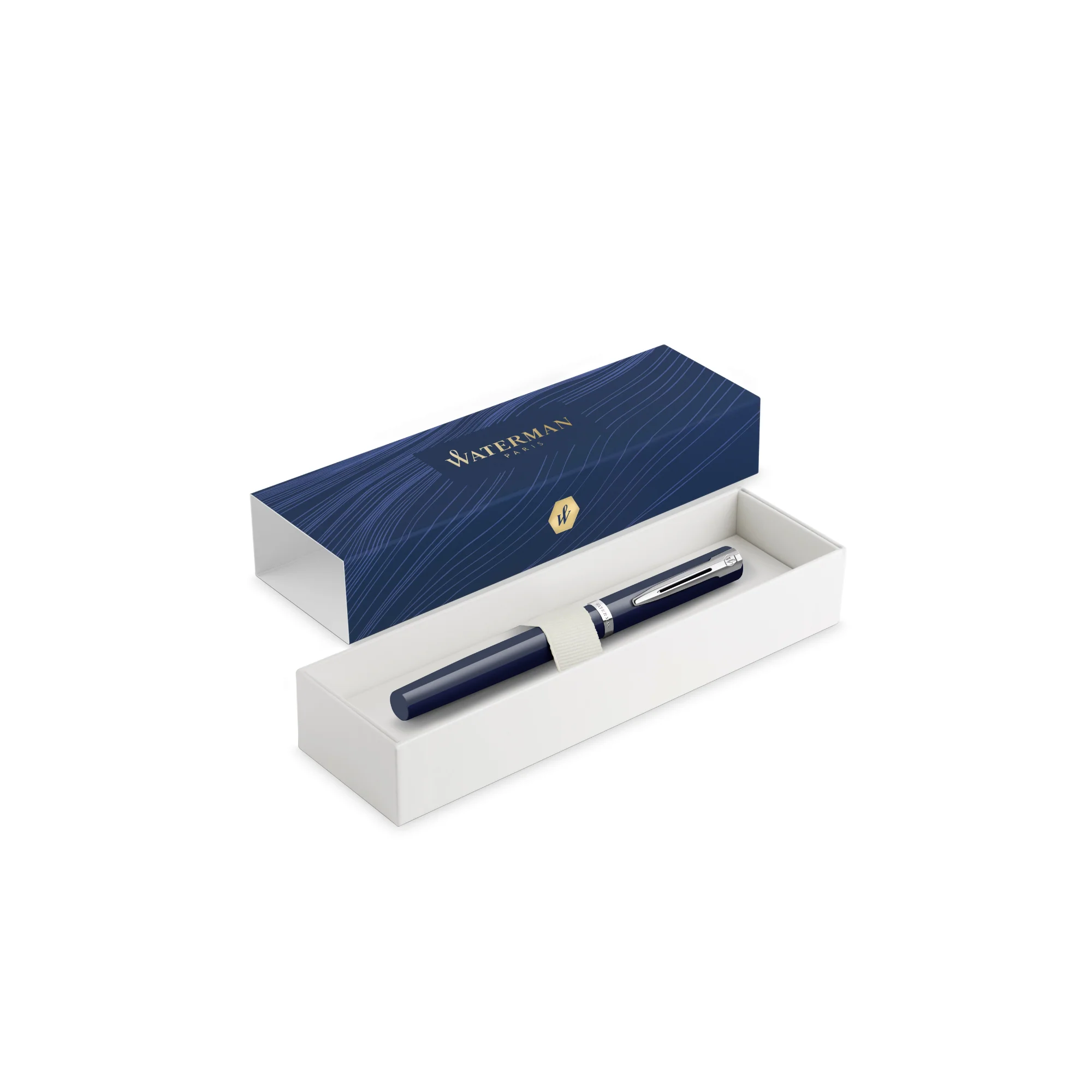 Waterman Impression Fountain Pen in Blue with Palladium Coated - Fine Point - Image 9