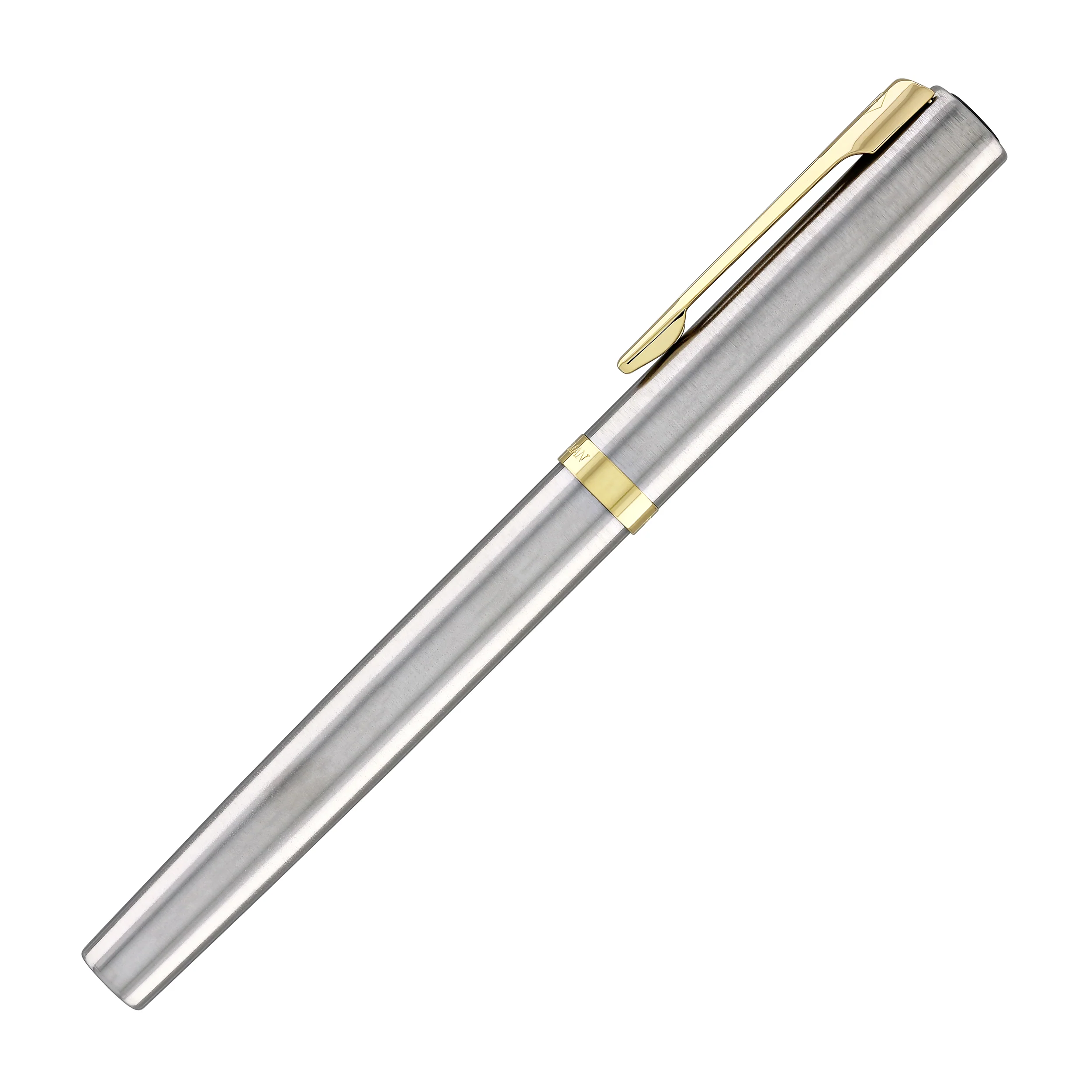 Waterman Impression Fountain Pen in Stainless Steel with Gold Coated - Fine Point - Image 6