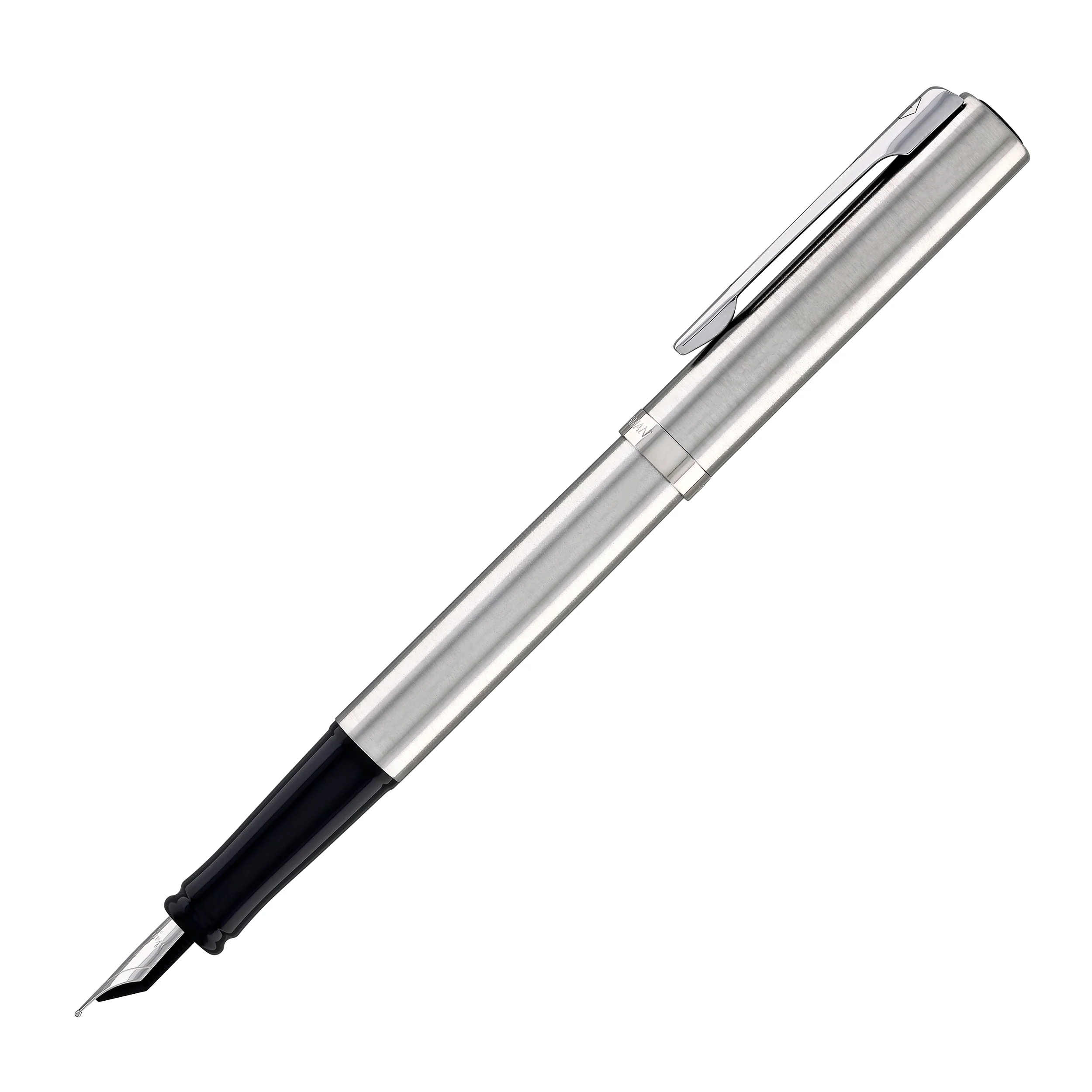 Waterman Impression Fountain Pen in Stainless Steel with Palladium Coated - Fine Point - Image 5