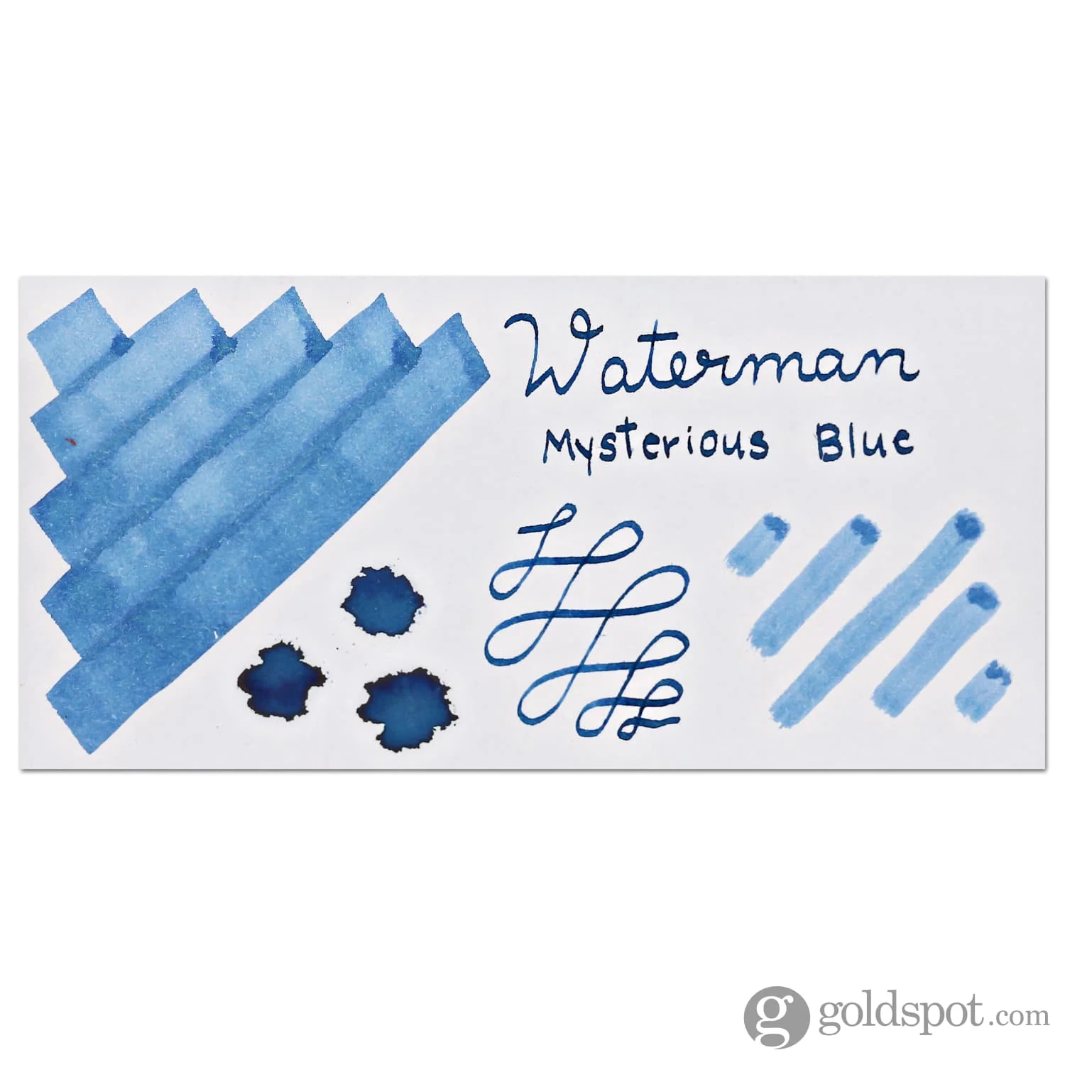 Waterman Bottled Ink in Mysterious Blue - 50mL - Image 2