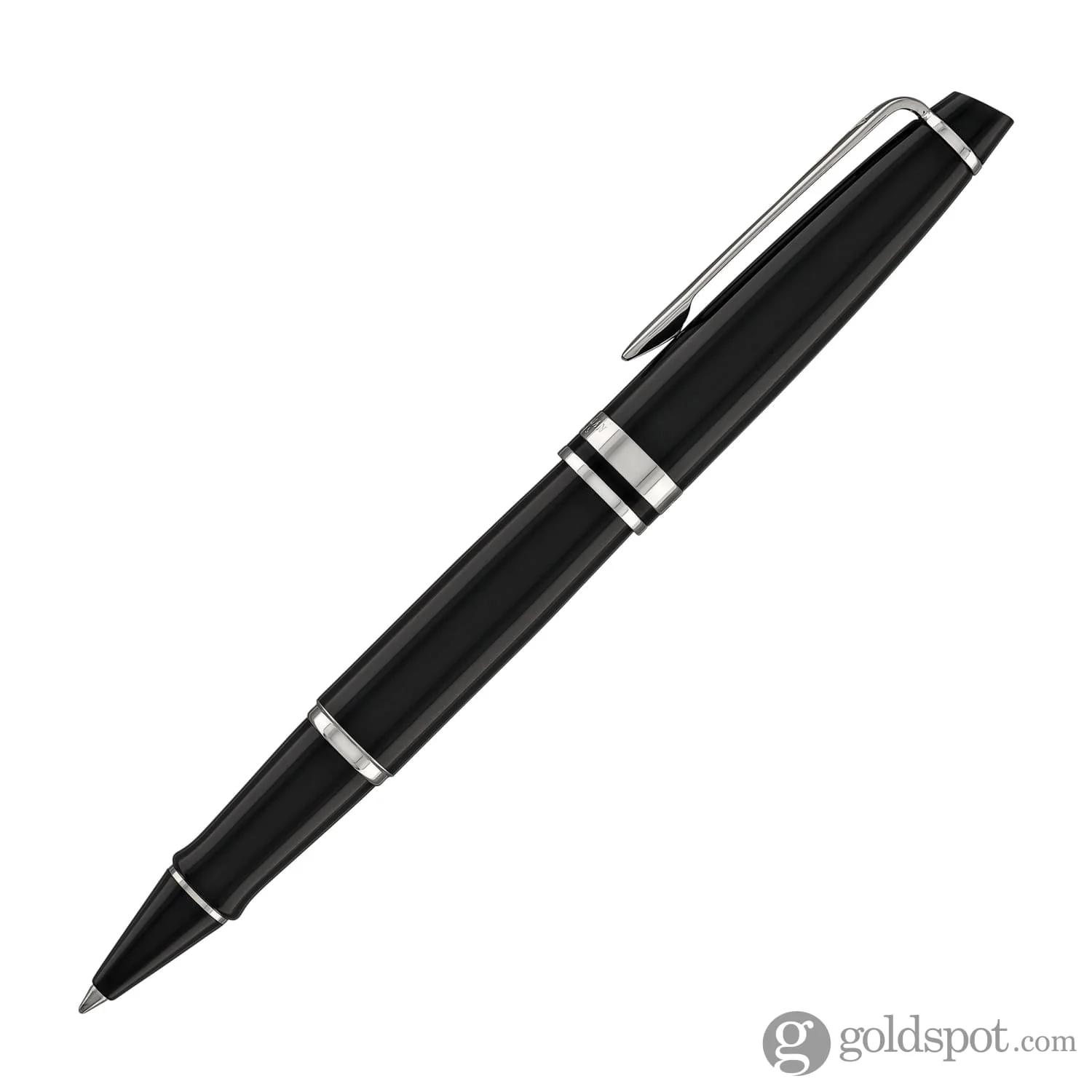 Waterman Expert Rollerball Pen in Black with Chrome Trim - Image 3