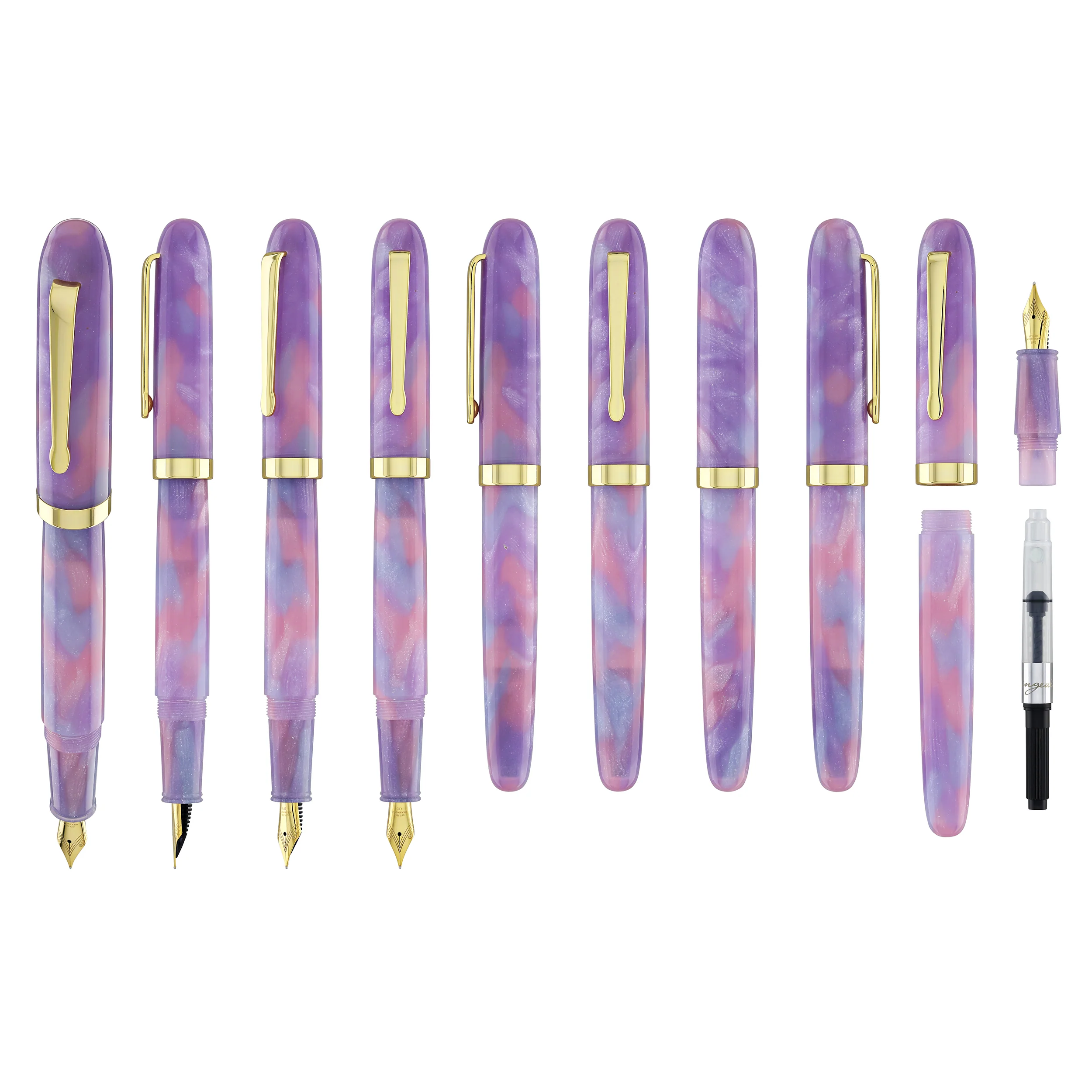 Wearingeul Preface Fountain Pen in A Dream Within a Dream with Gold Trim - Image 9