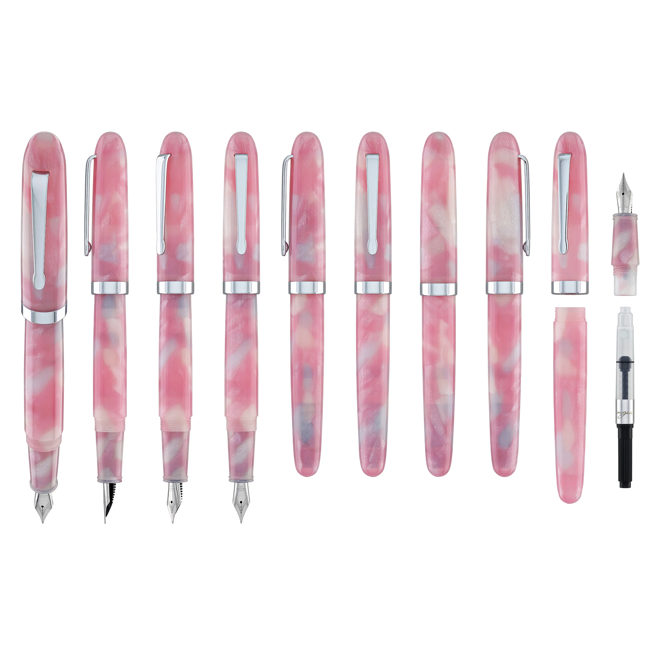 Wearingeul Preface Fountain Pen in The Glass Bead Game with Silver Trim - Image 9