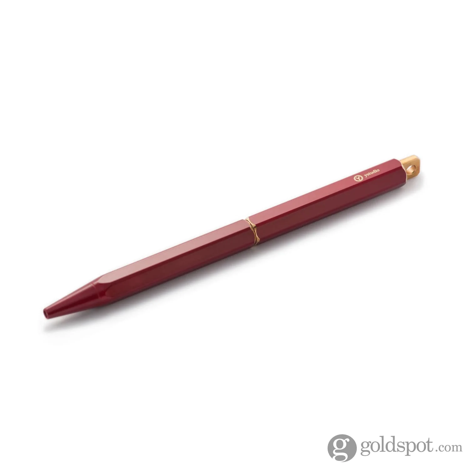 ystudio Brassing Ballpoint Pen in Red - Image 2