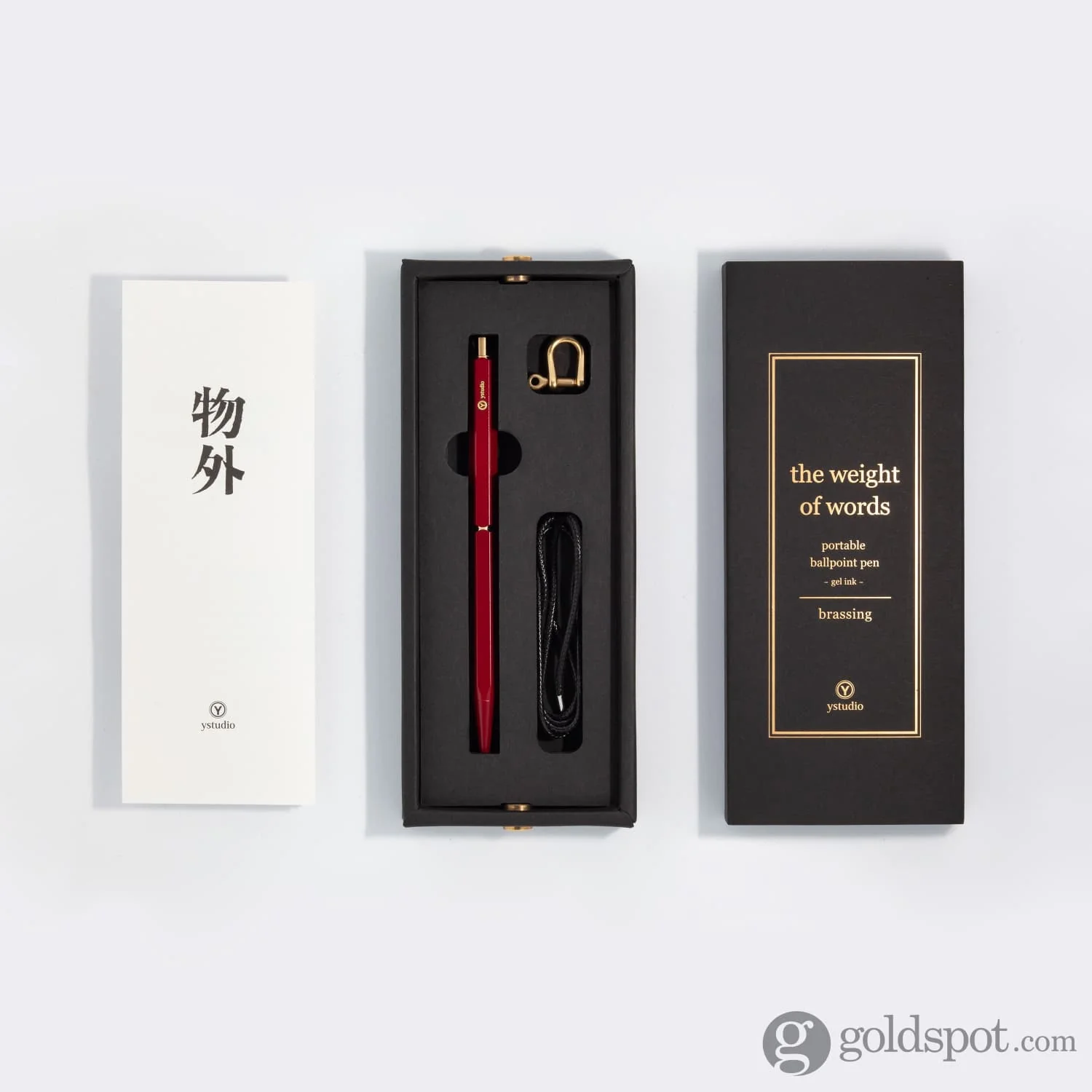 ystudio Brassing Ballpoint Pen in Red - Image 5