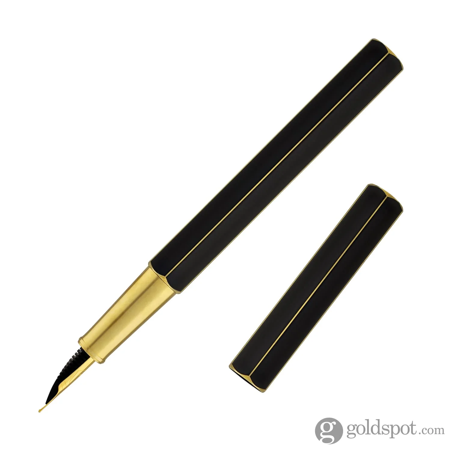 ystudio Classic Revolve Fountain Pen in Black - Image 3
