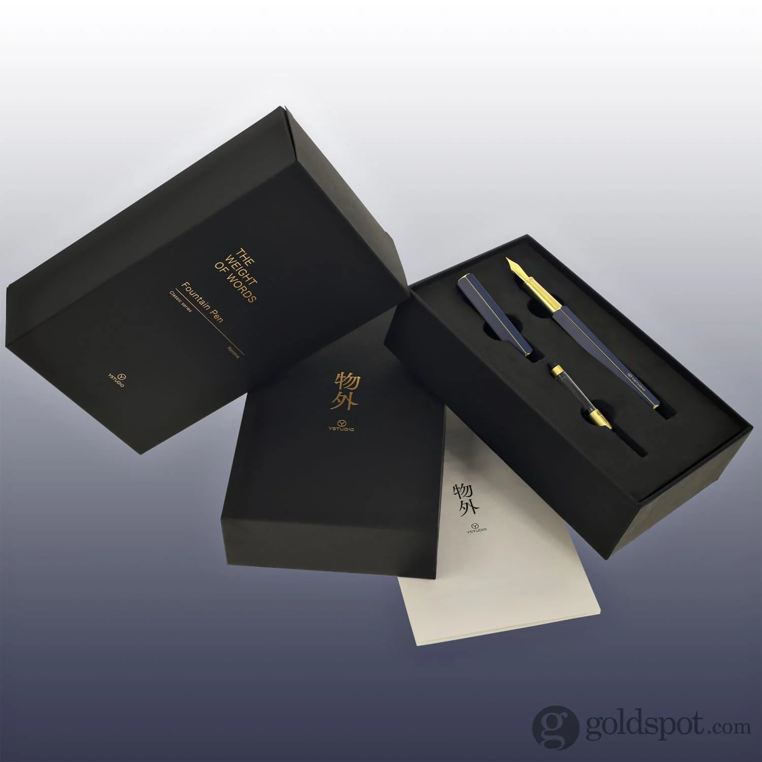 ystudio Classic Revolve Fountain Pen in Blue - Image 8