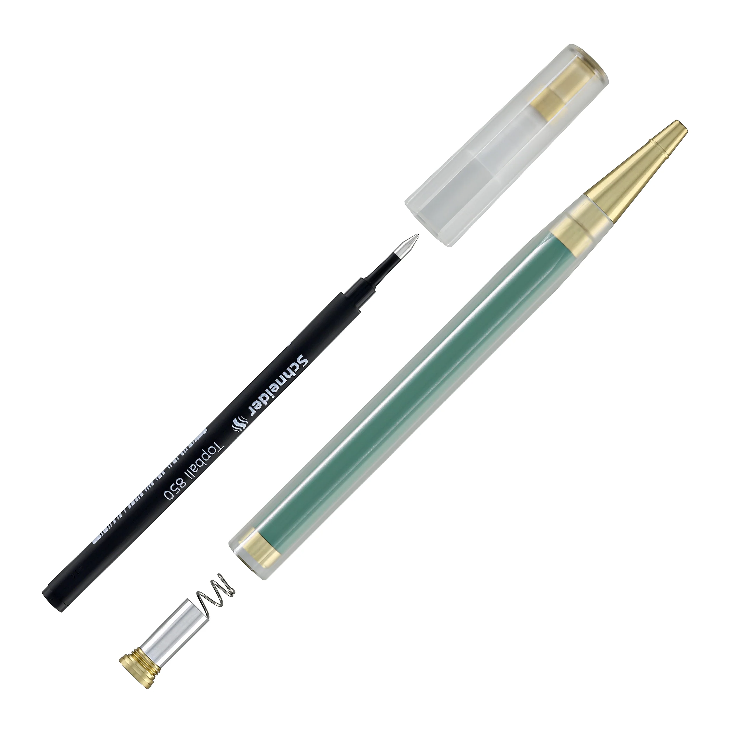 ystudio Glamour Evolve Elemental Rollerball Pen in Clear Green - Image 4