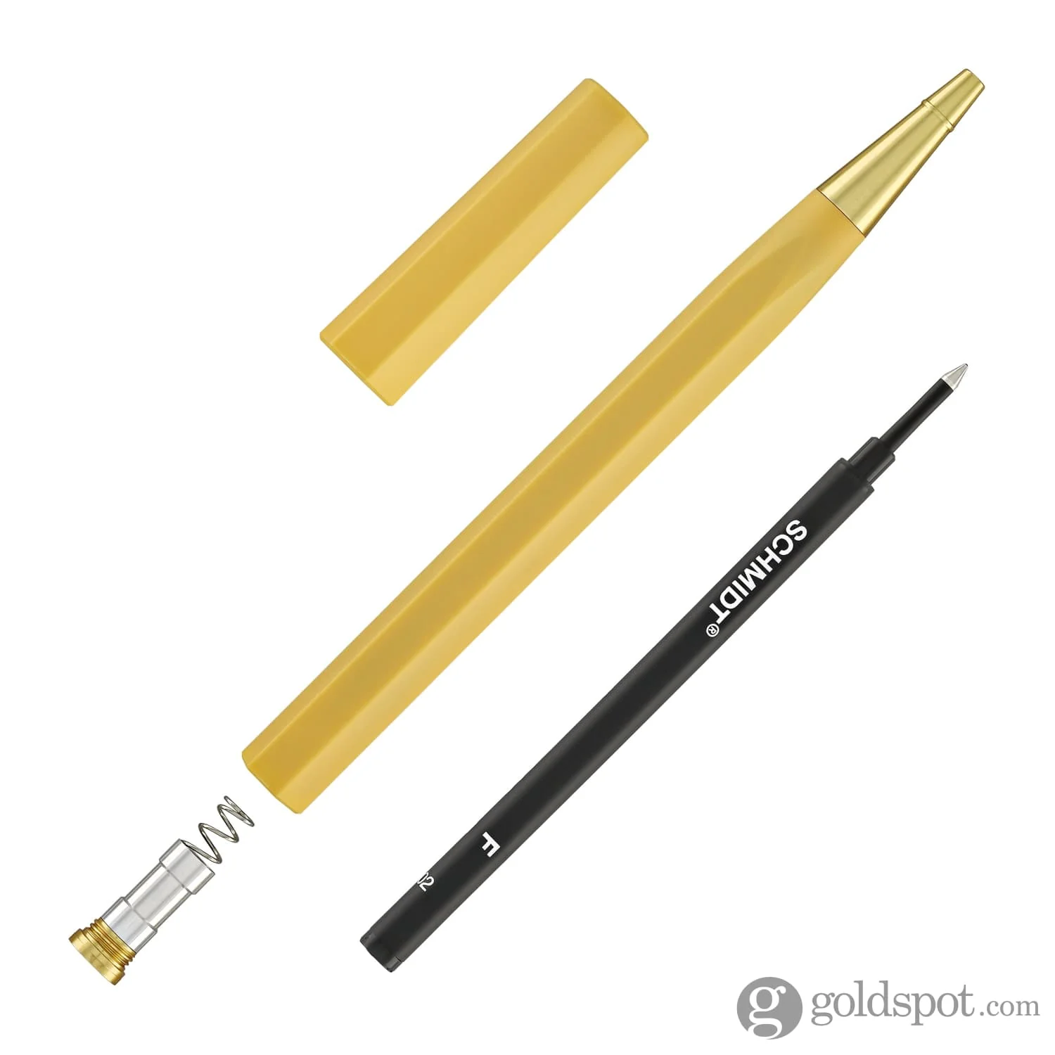 ystudio Glamour Evolve Ocean Sustainable Rollerball Pen in Dawn Yellow - Image 3