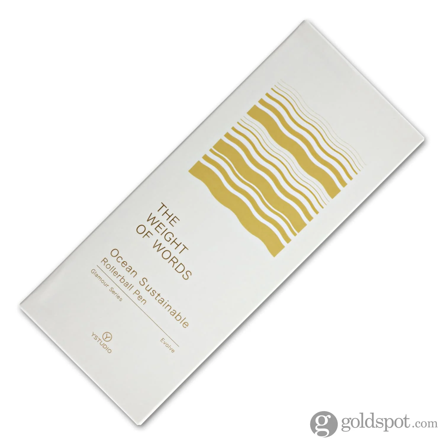 ystudio Glamour Evolve Ocean Sustainable Rollerball Pen in Dawn Yellow - Image 5