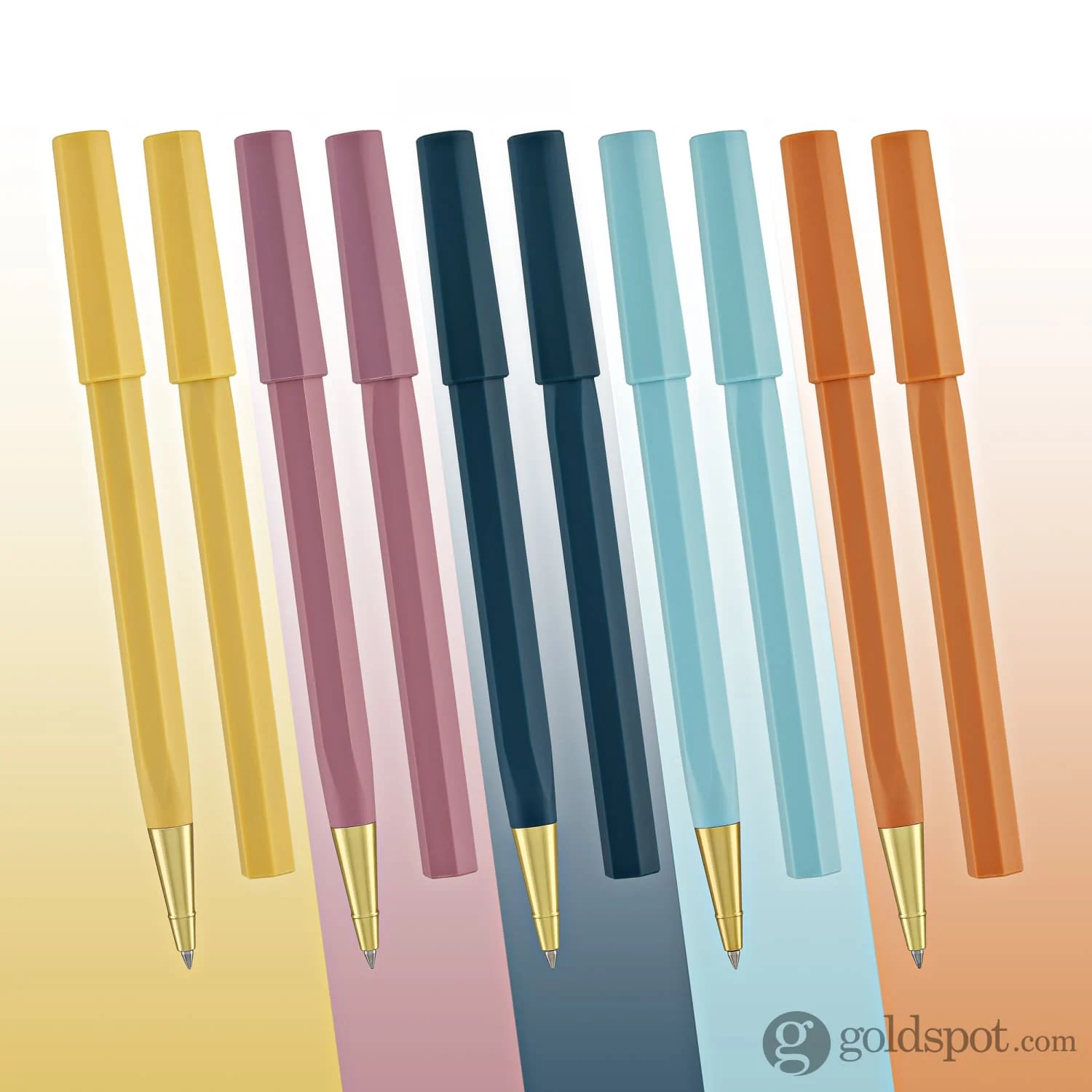 ystudio Glamour Evolve Ocean Sustainable Rollerball Pen in Dawn Yellow - Image 6