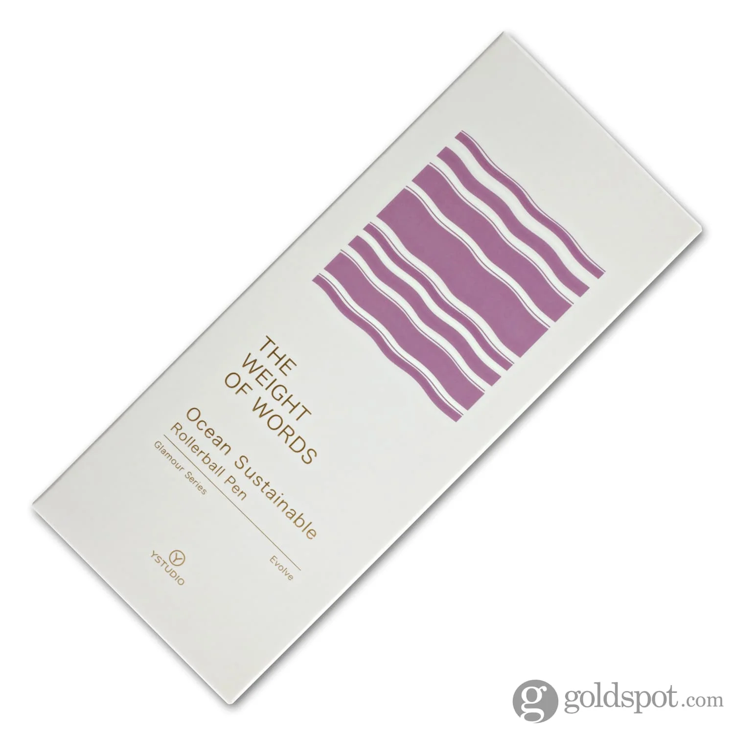 ystudio Glamour Evolve Ocean Sustainable Rollerball Pen in Evening Purple - Image 5