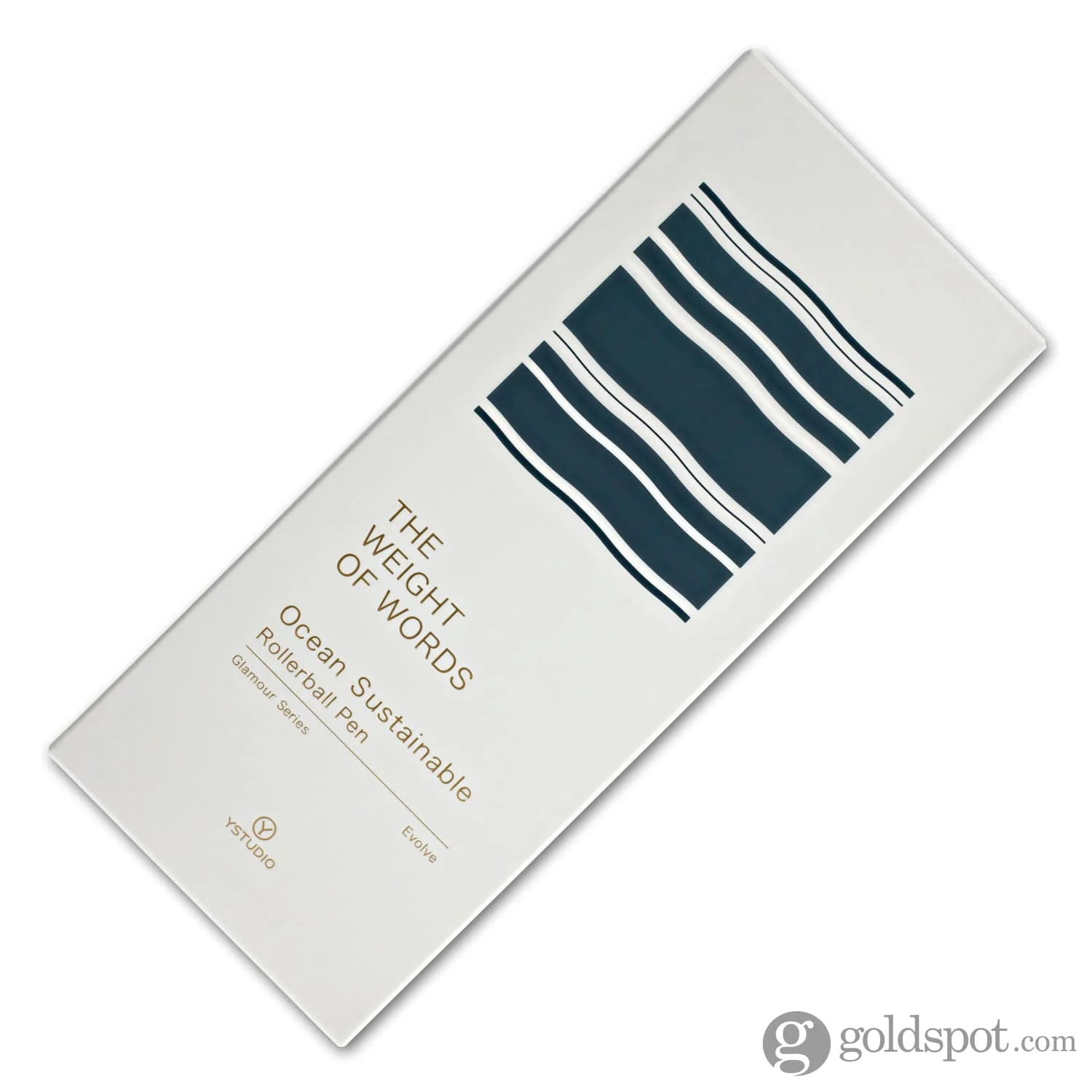ystudio Glamour Evolve Ocean Sustainable Rollerball Pen in Sea Indigo - Image 5