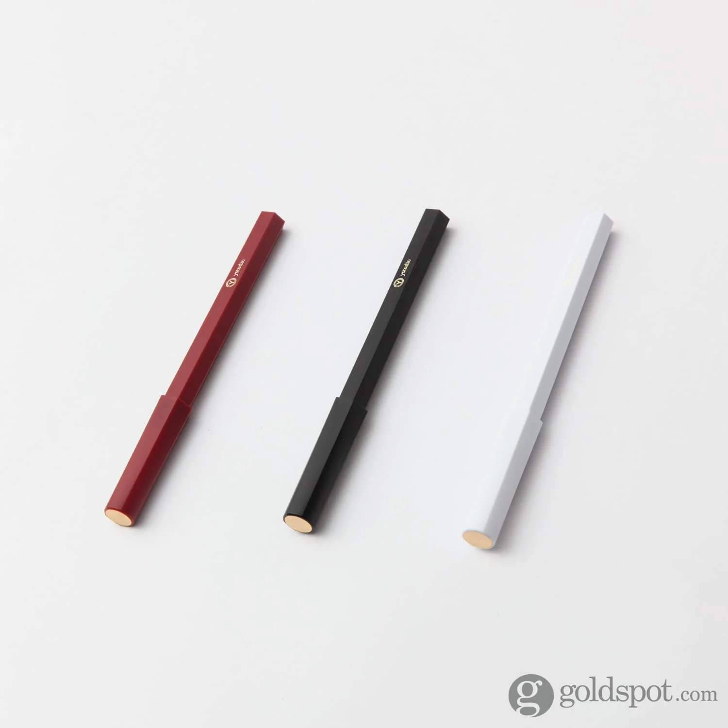 ystudio Resin Rollerball Pen in White - Image 3