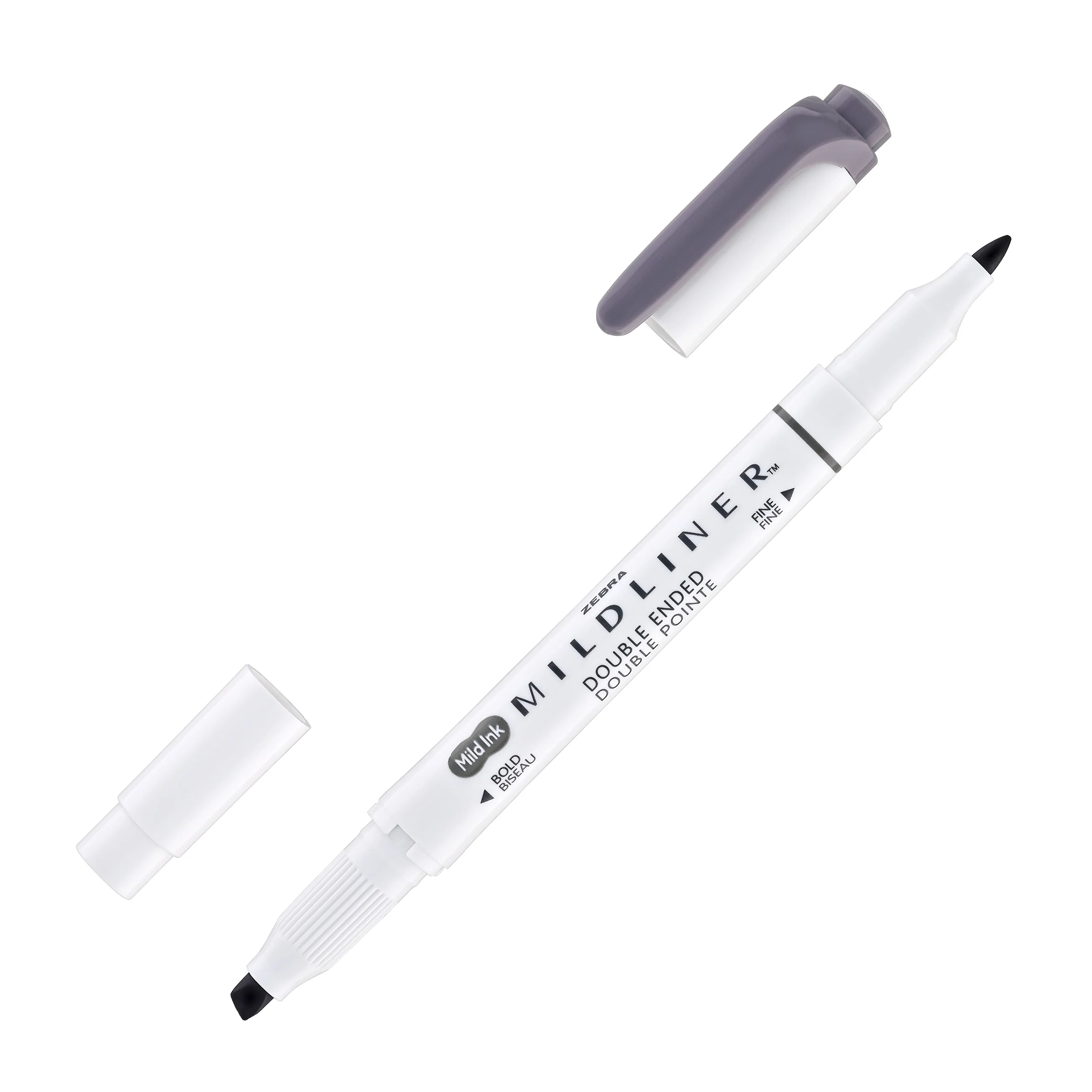Zebra Mildliner Dual-Tip Highlighter in Dark Gray - Image 2