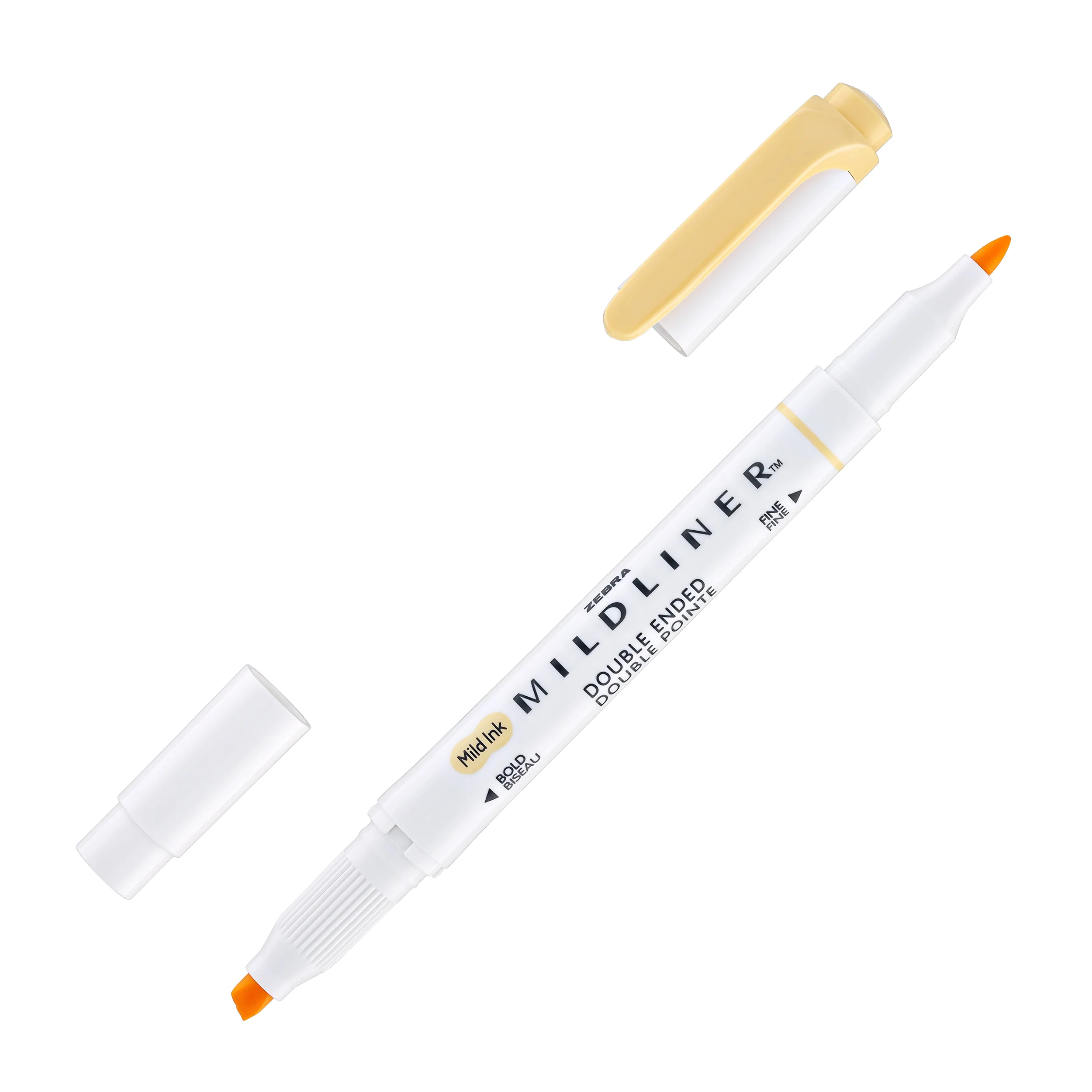 Zebra Mildliner Dual-Tip Highlighter in Honey Orange - Image 2